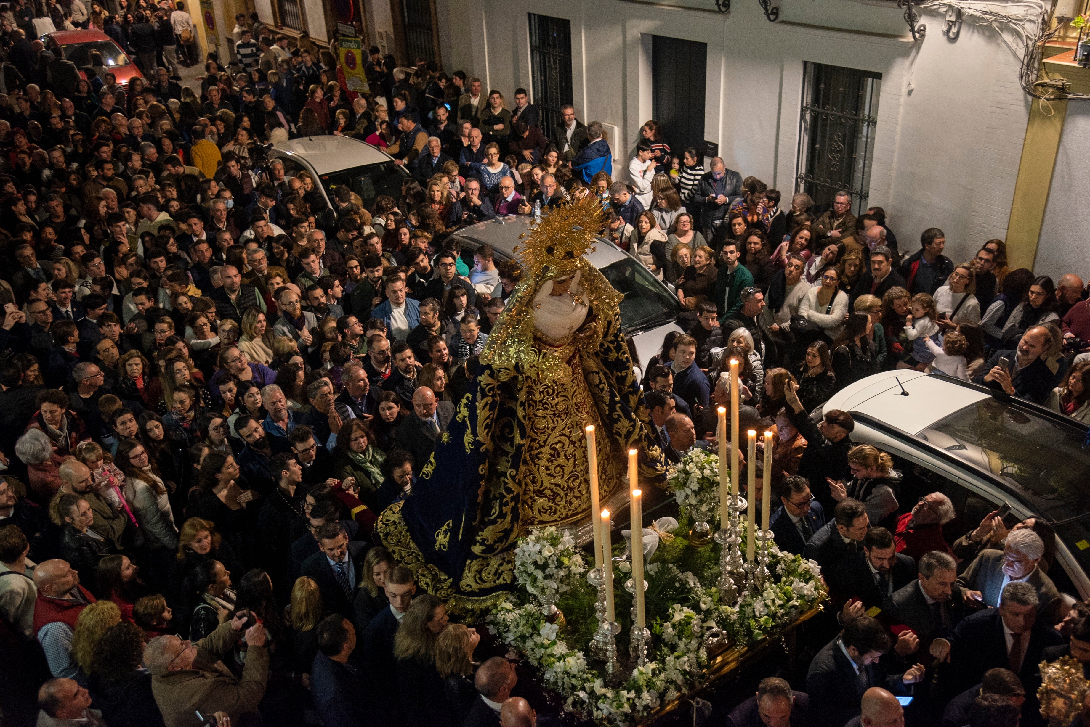 El traslado de la Esperanza de Triana a Santa Ana