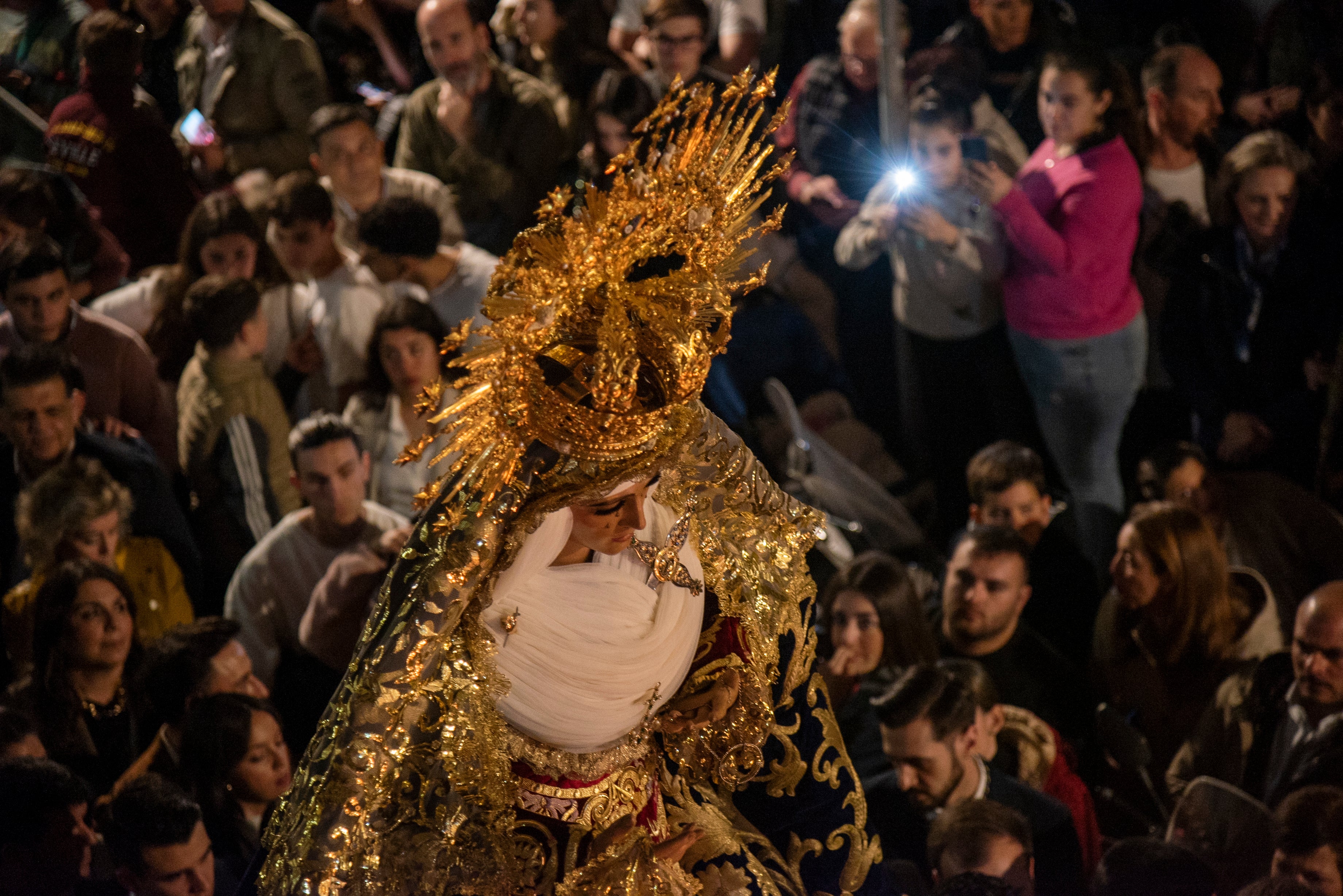 El traslado de la Esperanza de Triana a Santa Ana