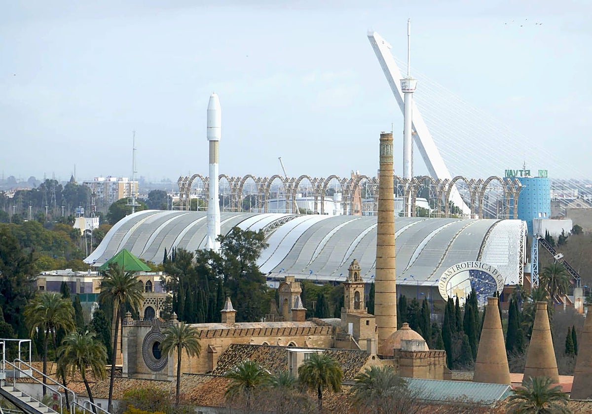 Imagen del Pabellón del Futuro en la isla de la Cartuja