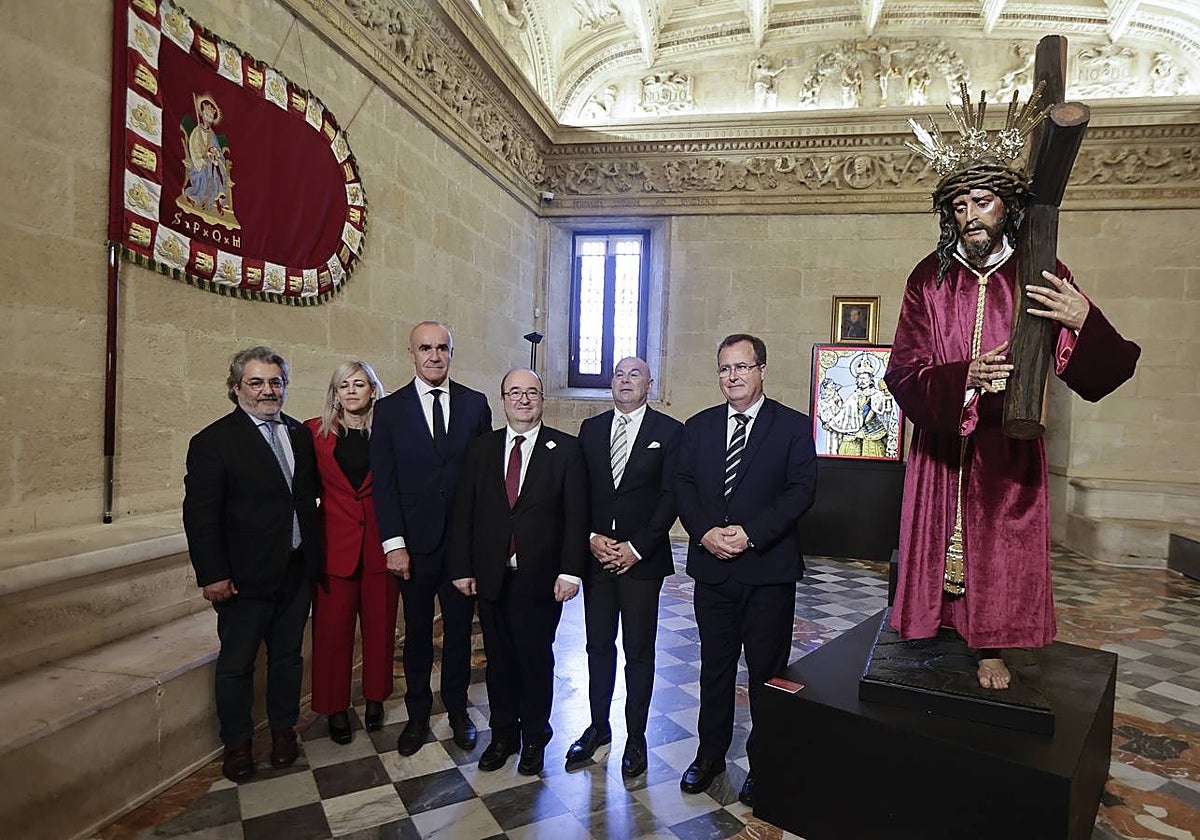 Un momento de la inauguración de la exposición