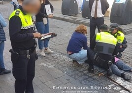 Herida una anciana en Sevilla al ser atropellada en un paso de peatones  por un VTC