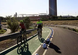 La Junta ampliará la red ciclista en el Aljarafe con un carril bici entre Camas y Castilleja de Guzmán