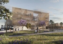 El futuro Liceo Francés del antiguo solar de banderas de la Expo abrirá en septiembre de 2025