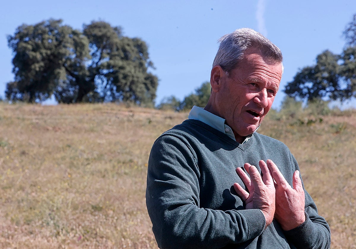 Pablo Osborne en la finca de El Soto de la Fuente
