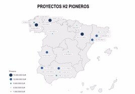Diez proyectos de hidrógeno verde en Andalucía recibirán 53,7 millones