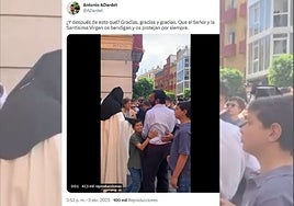 La emotiva 'levantá' del Cautivo de San Pablo para darle fuerzas a Antonio Álvarez-Dardet