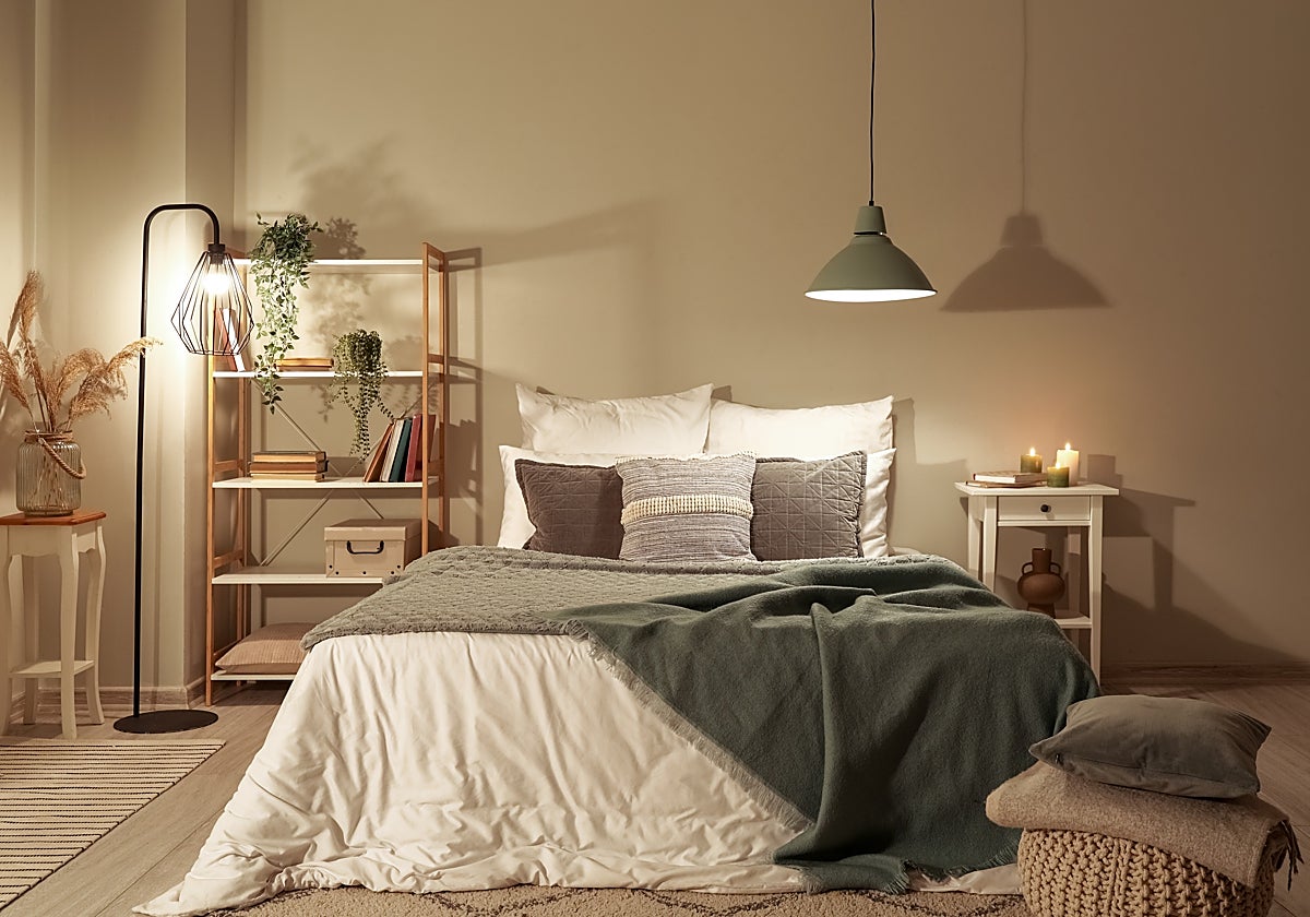 Fotografía de un dormitorio