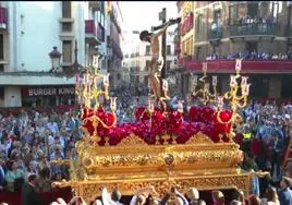 En vídeo, el Cristo de la Salud de San Bernardo entrando en la Campana el Miércoles Santo