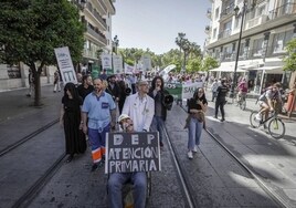 Manifestación de médicos andaluces de Atención Primaria, en imágenes