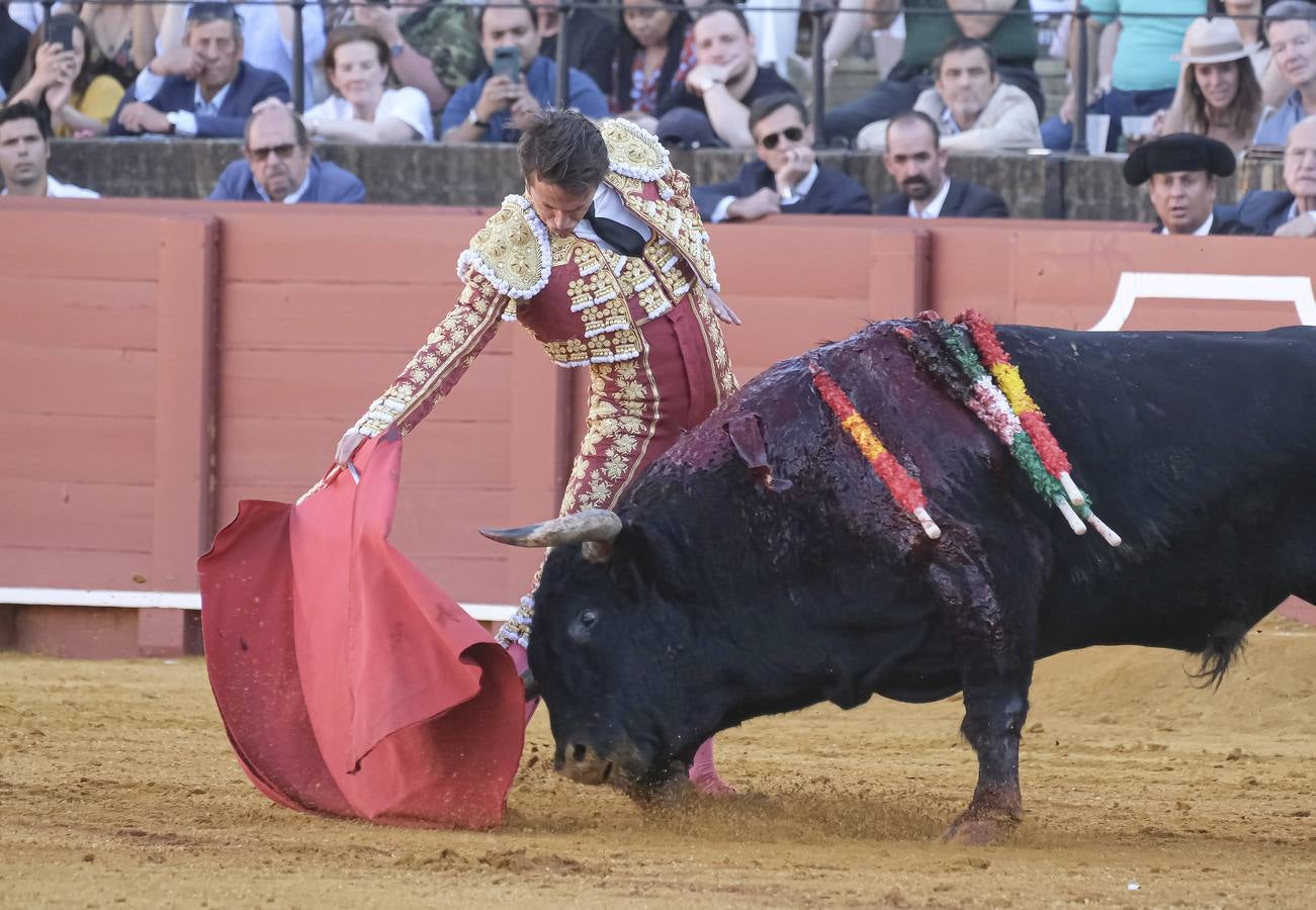 Lama de Góngora, en la corrida del dieciséis de abril de 2023 en la Plaza de Toros de Sevilla 