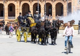 Más de noventa enganches se lucen hoy en la plaza de toros de Sevilla