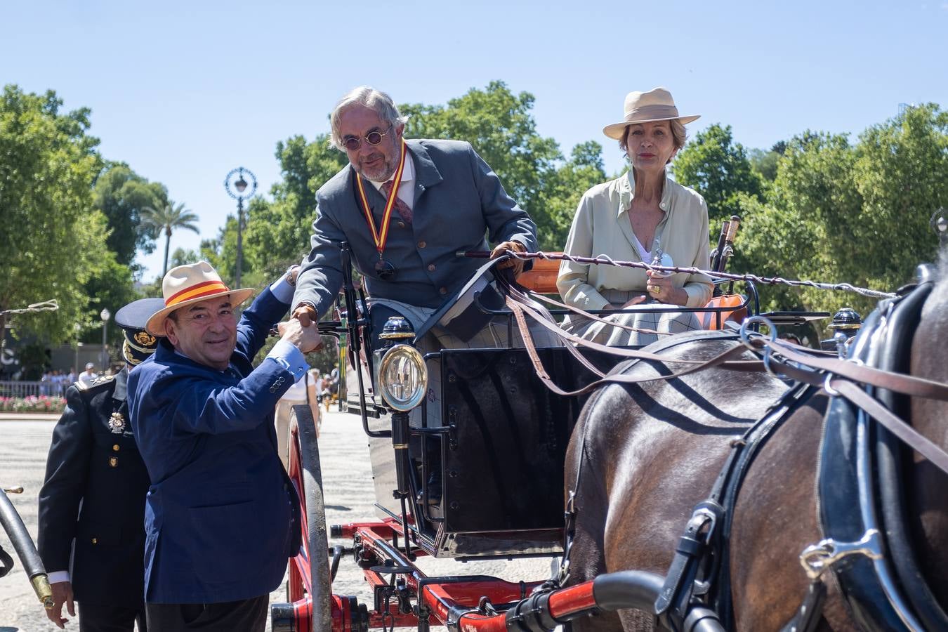 Entrega de trofeos del Campeonato Internacional de Enganches de Tradición en Sevilla