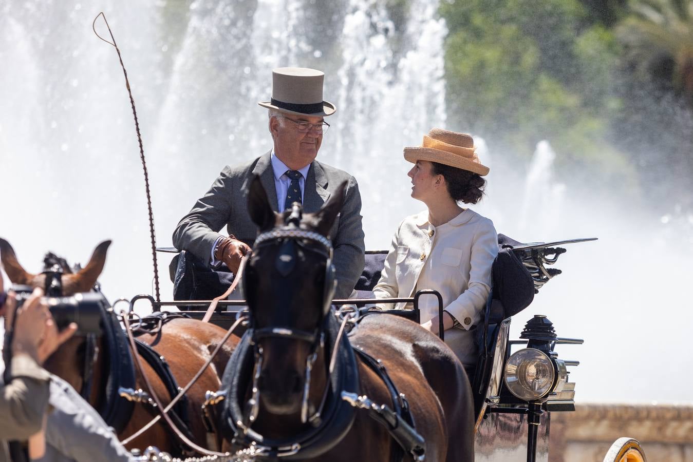 Entrega de trofeos del Campeonato Internacional de Enganches de Tradición en Sevilla