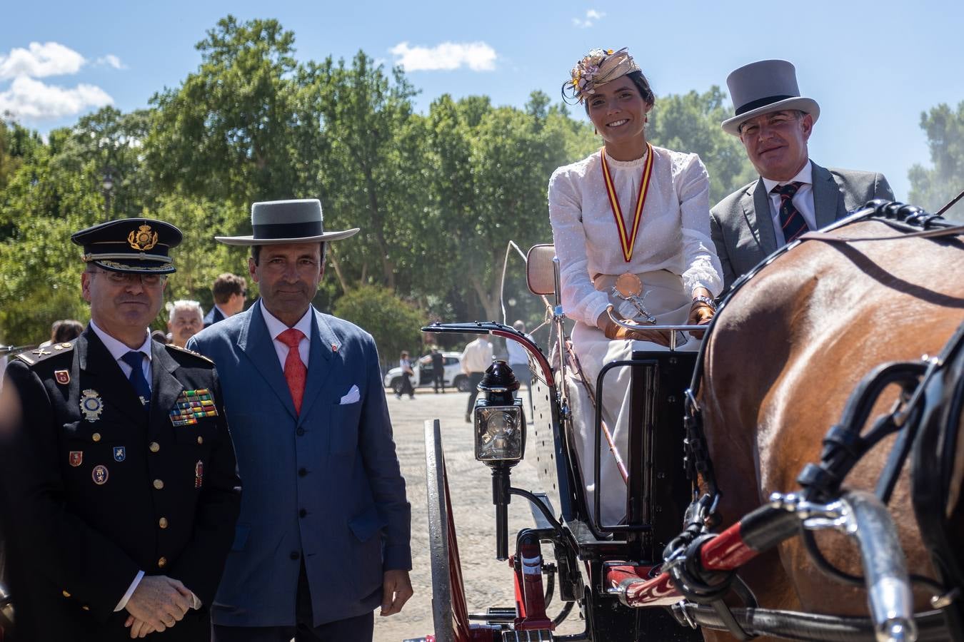 Entrega de trofeos del Campeonato Internacional de Enganches de Tradición en Sevilla