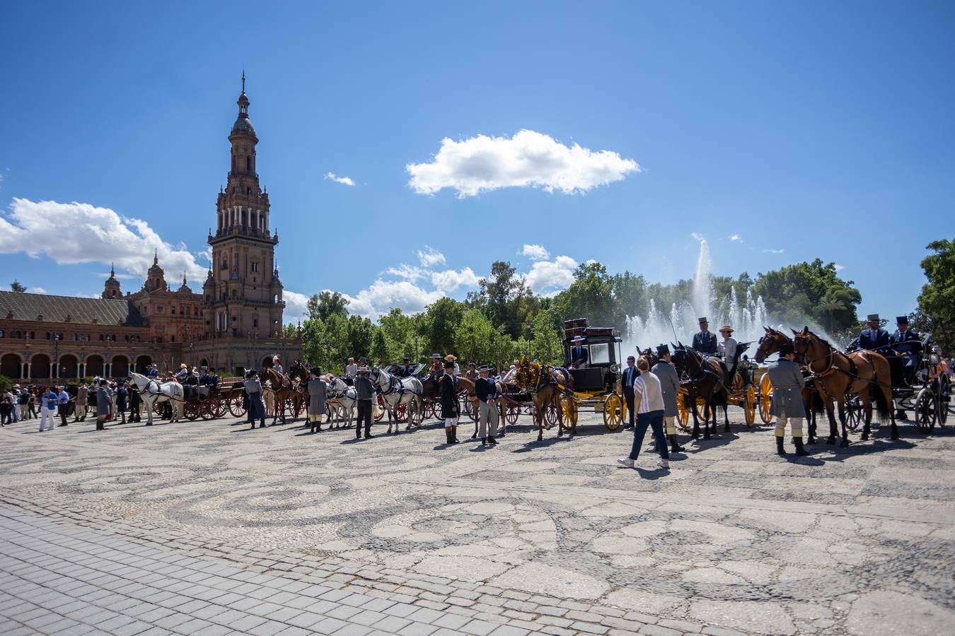 Entrega de trofeos del Campeonato Internacional de Enganches de Tradición en Sevilla