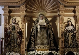 El Santo Entierro retira del culto a María Magdalena y San Juan Evangelista