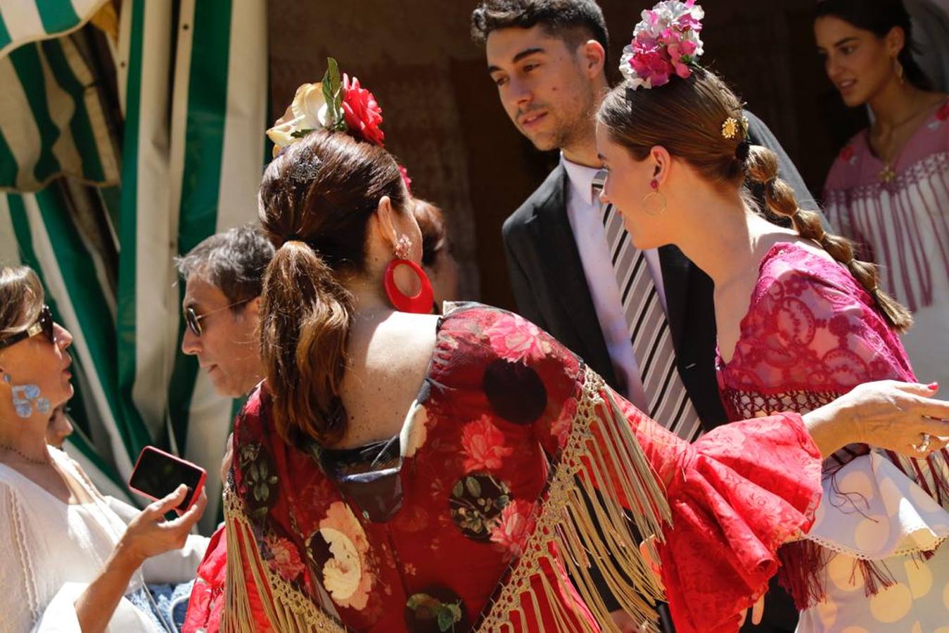 Ambiente del real de la Feria este domingo 