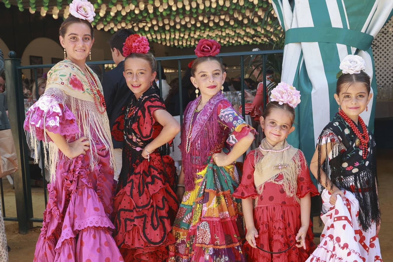 Marta de Aspe, Blanca Nieto y Rocío, Cayetana y Triana de Aspe