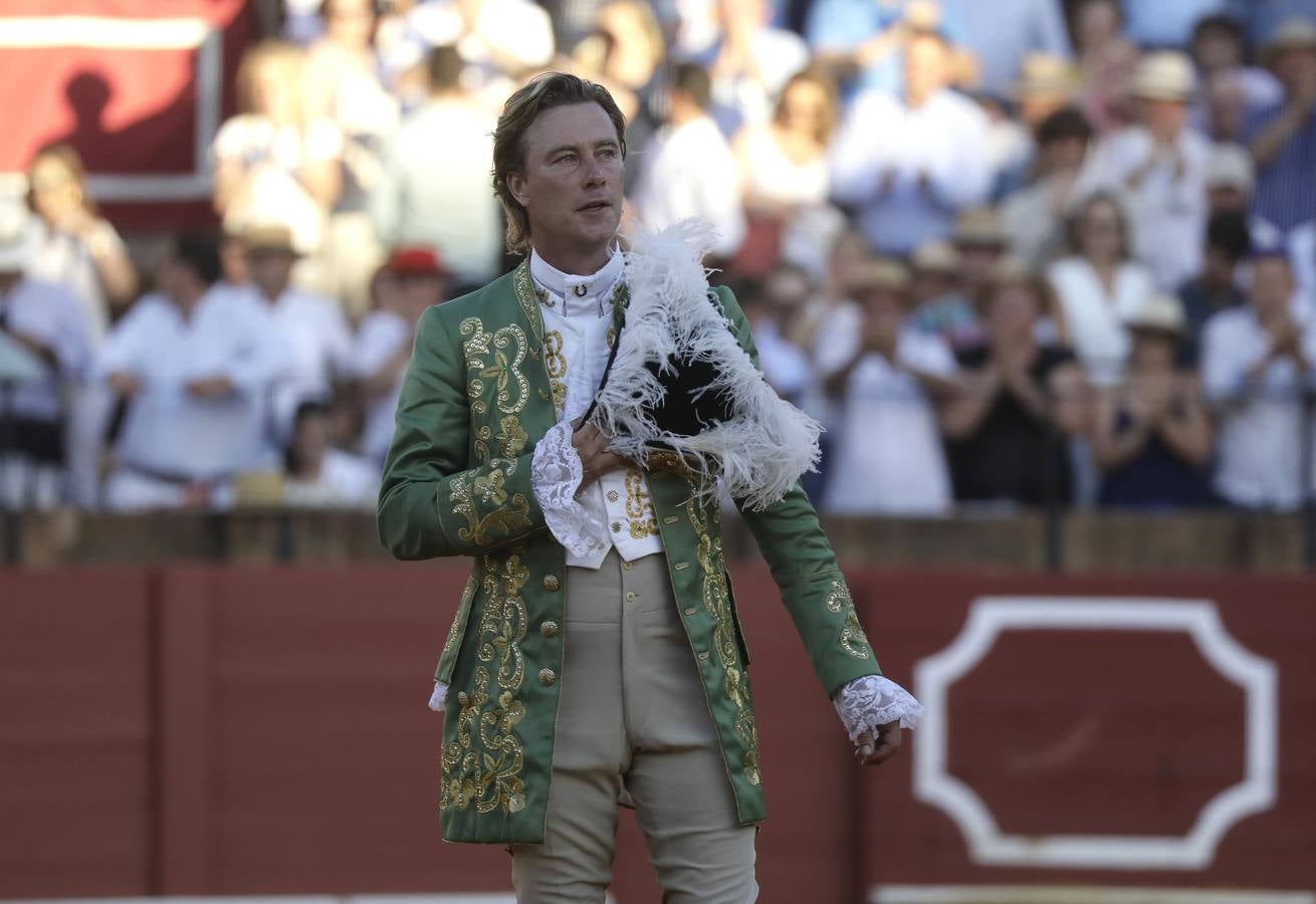 Faena de Rui Fernandes, este domingo 23 de abril en la plaza de toros de Sevilla