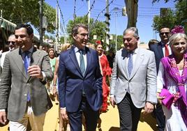 Alberto Núñez Feijóo en la Feria de Abril de Sevilla: «Esto tiene muy buena pinta»