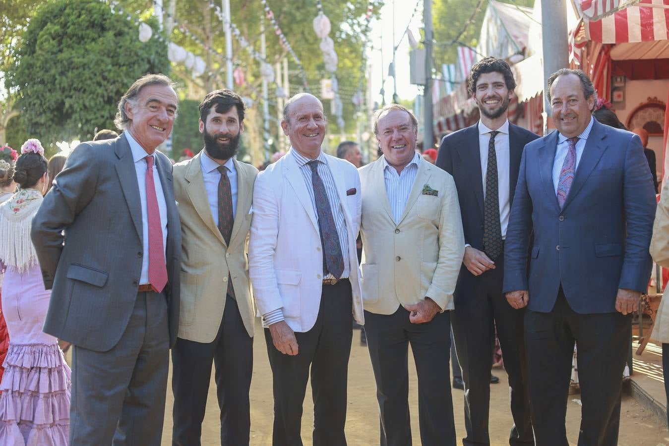 José María Pérez de Herrasti, José Otaola, Manuel Cramazou, Francisco de Argüeso, Julio Munuera y el marqués de los Ríos