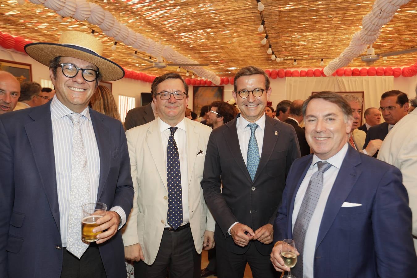 Recepción en la caseta de CESUR