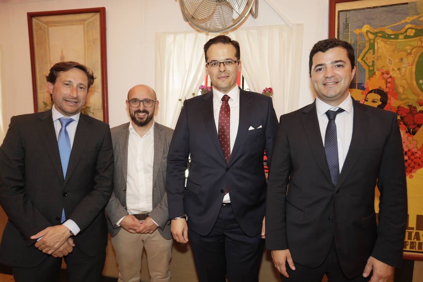 Recepción en la caseta de CESUR