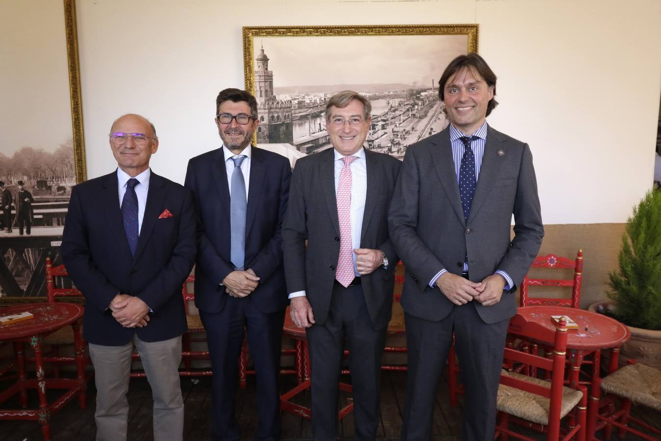 La recepción en la caseta de la Autoridad Portuaria estuvo muy animada