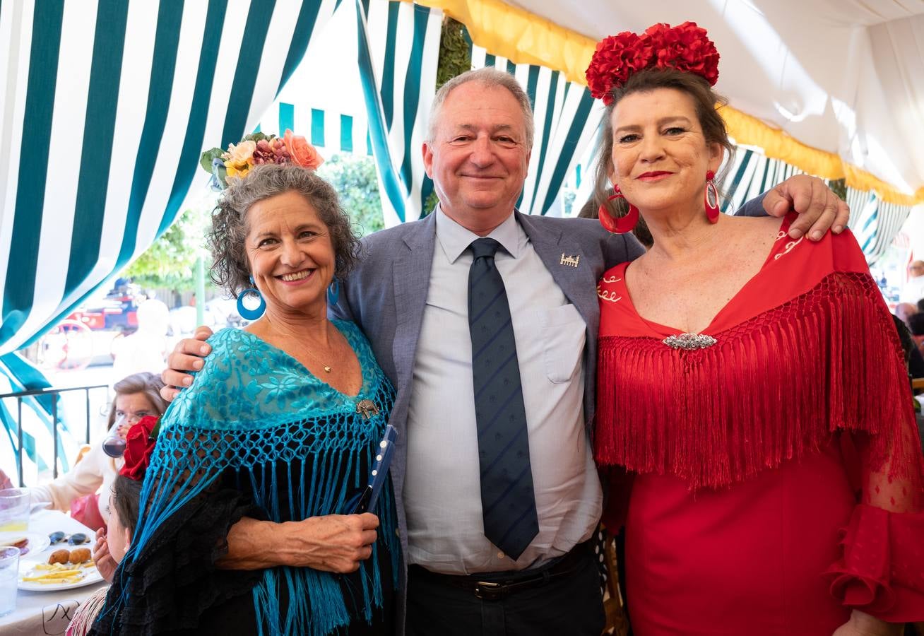 Recepción en la caseta del Tenis Betis