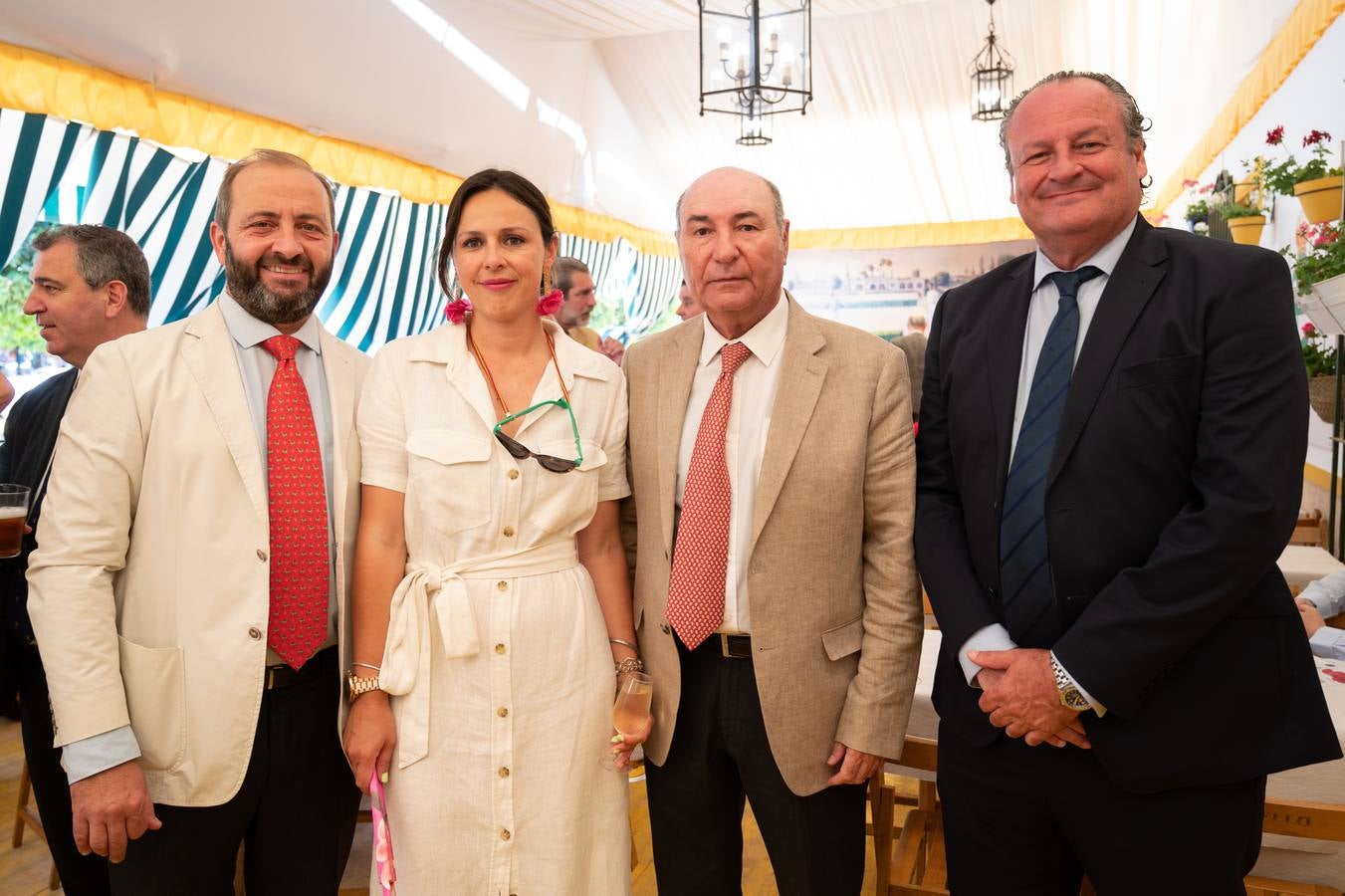 Recepción en la caseta del Tenis Betis