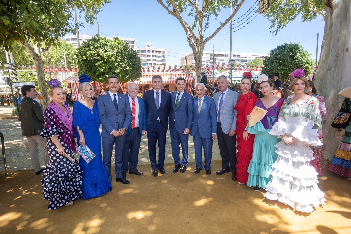 Recepción en la caseta de Endesa