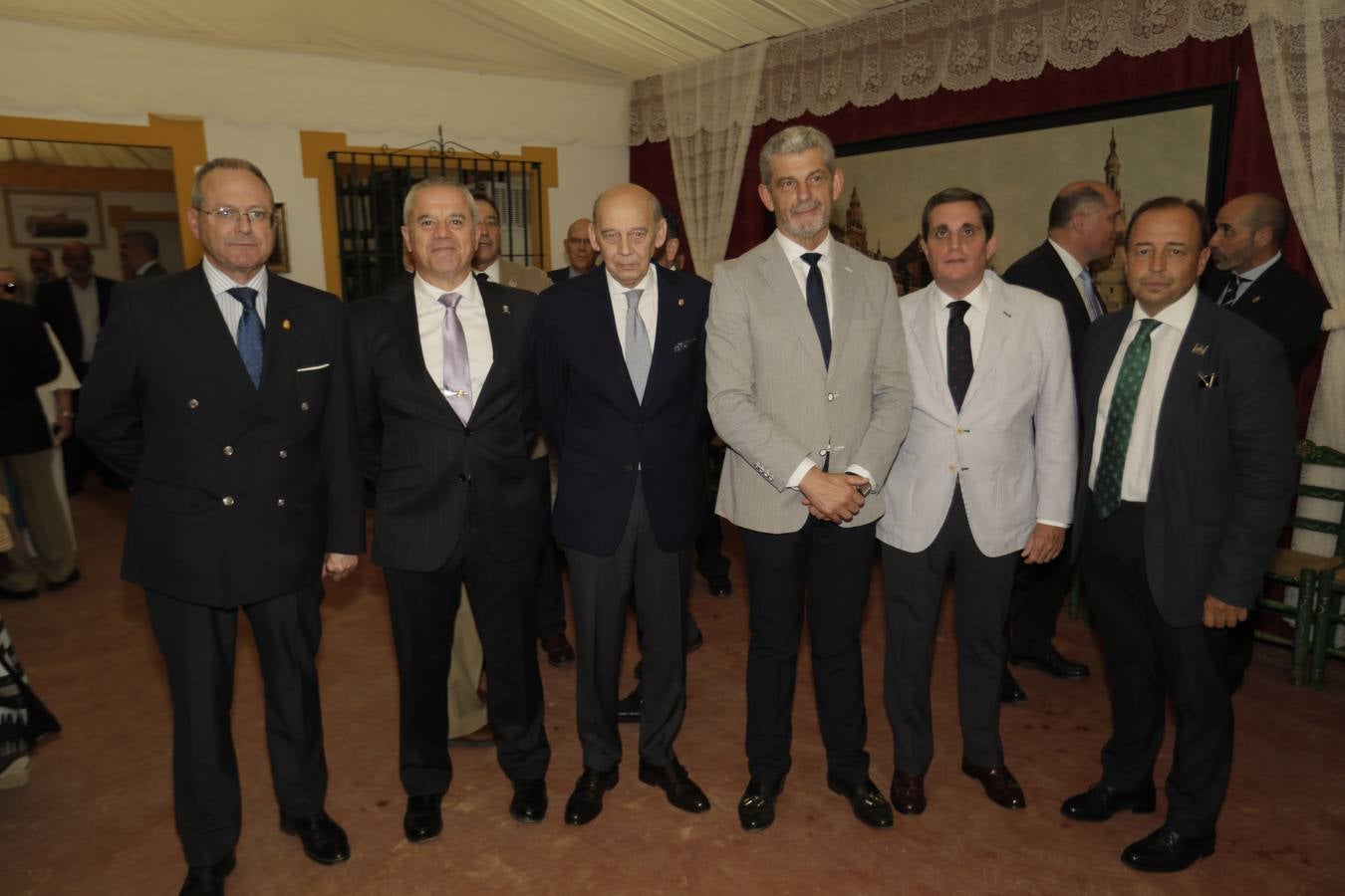 Recepción en la caseta 'Er Tronquito'