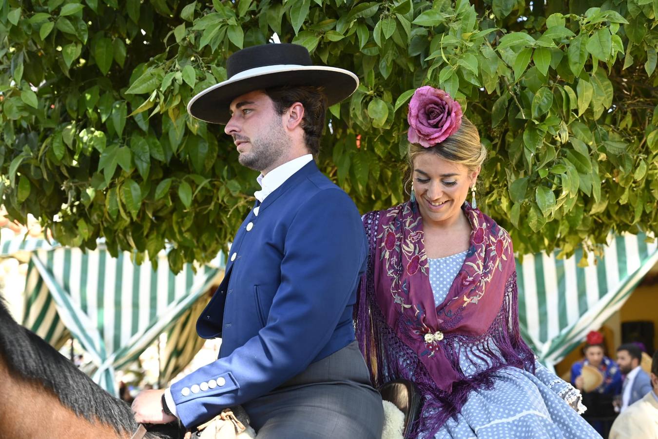 Ambiente en el real este miércoles festivo de la Feria de Abril 2023