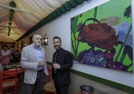 El pintor sevillano Antonio Barahona transforma la caseta El Botánico en galería de arte