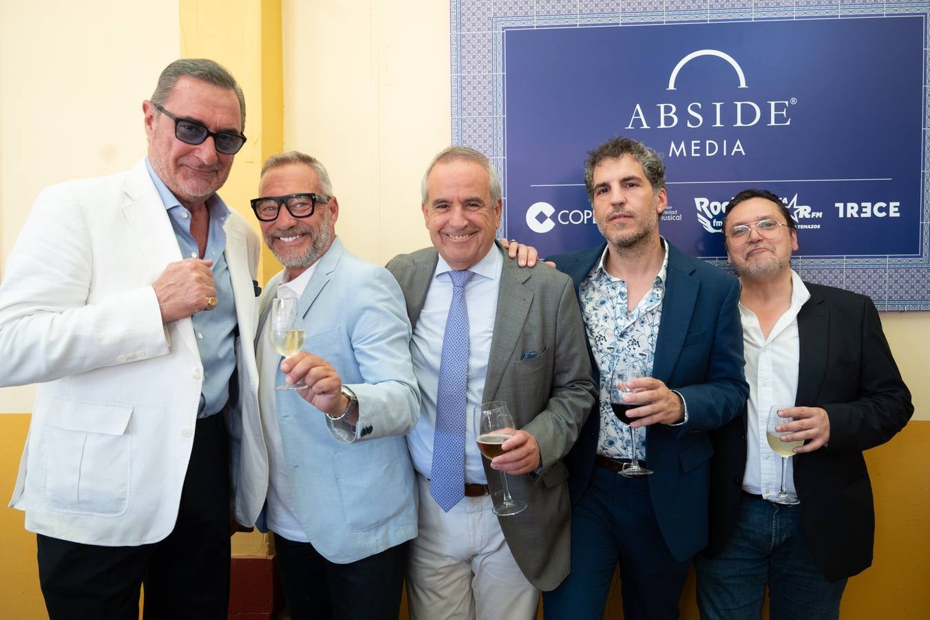 Ambiente de las recepciones este miércoles en el real de la Feria