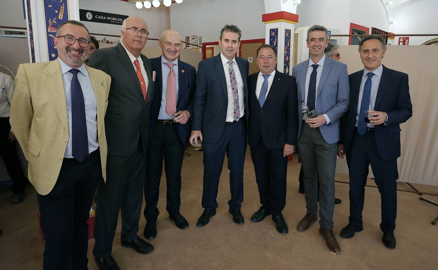 Ambiente de las recepciones este miércoles en el real de la Feria