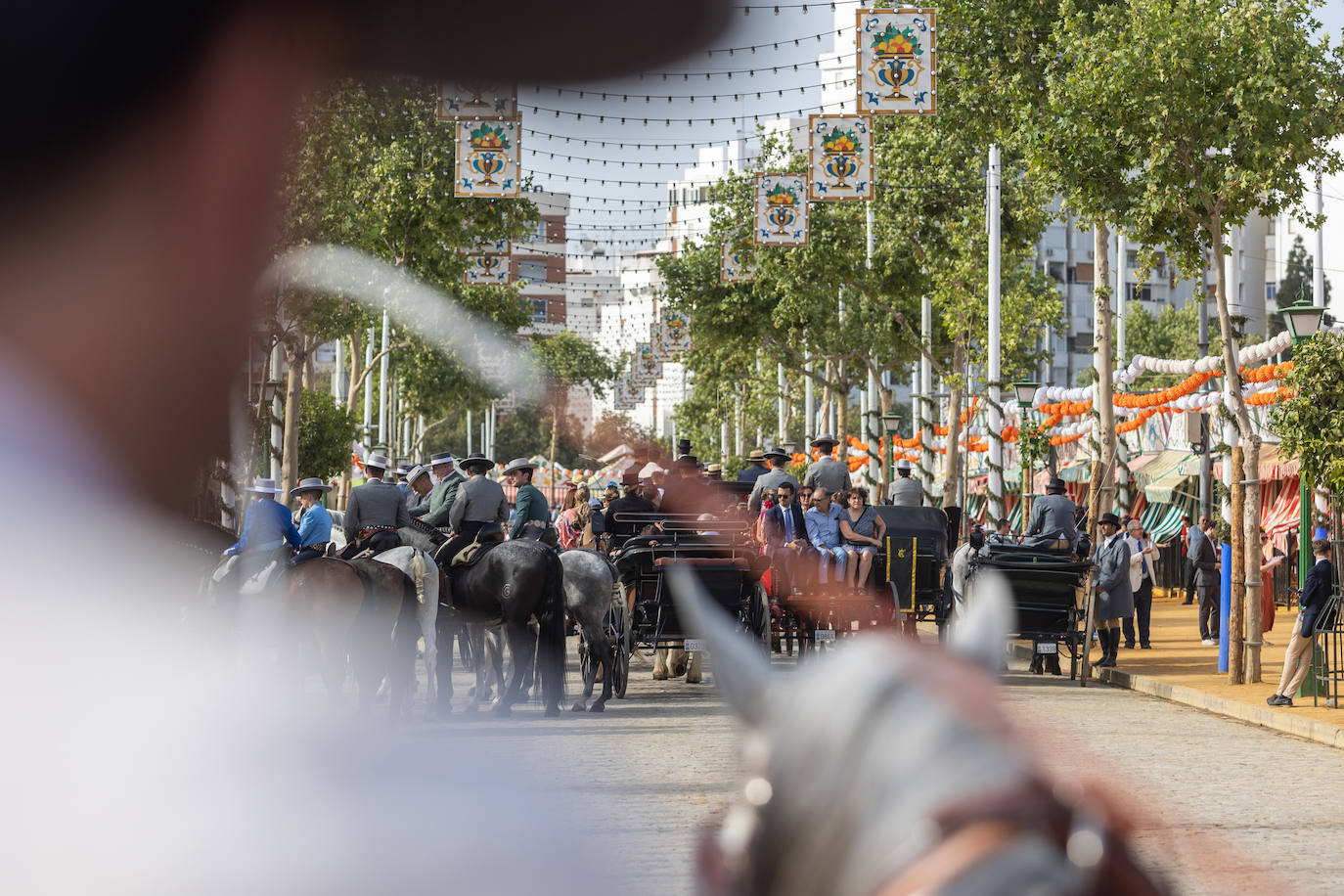 Las calles del Real continúan teniendo gran afluencia de público este jueves