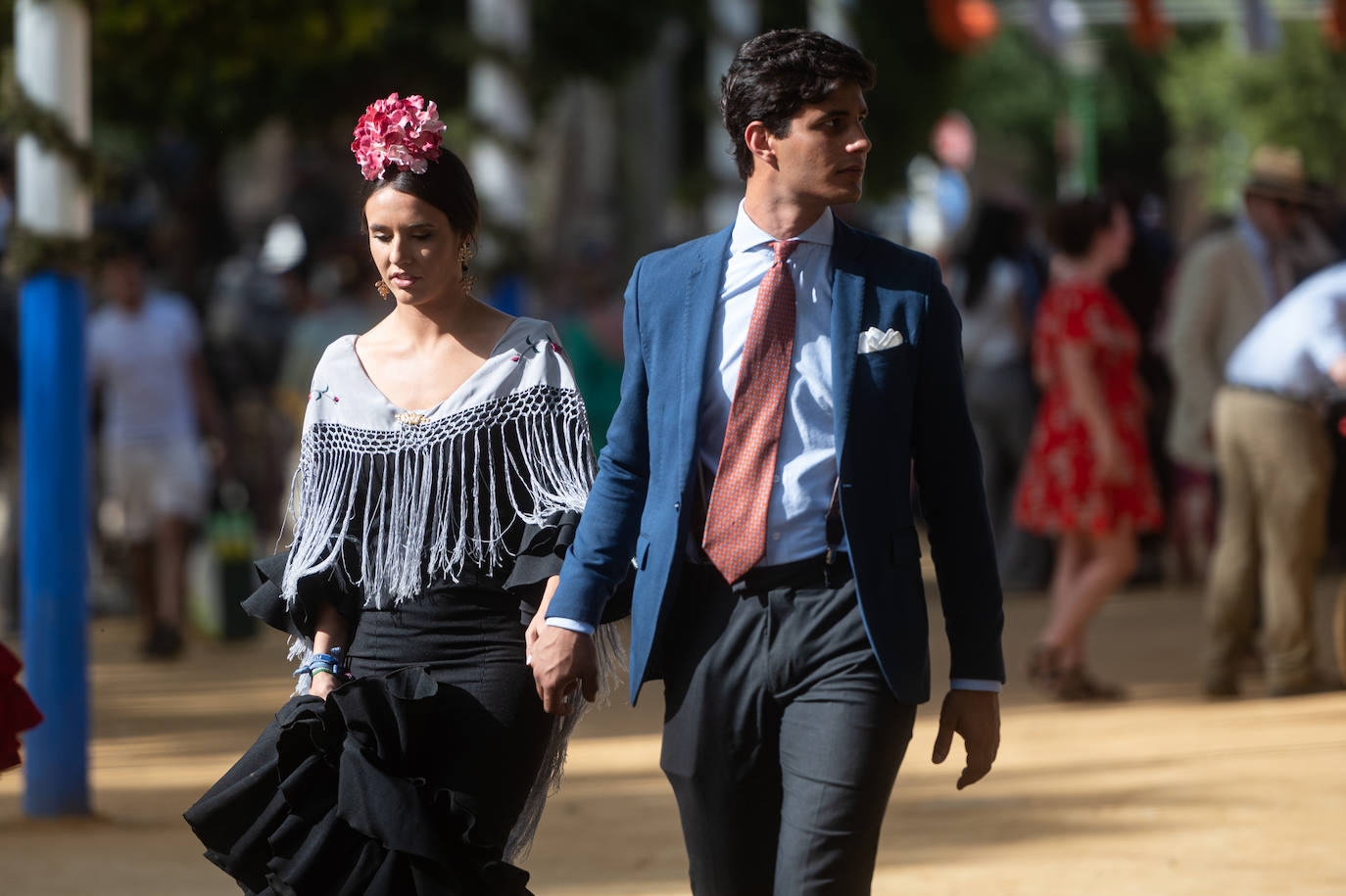 Las calles del Real continúan teniendo gran afluencia de público este jueves