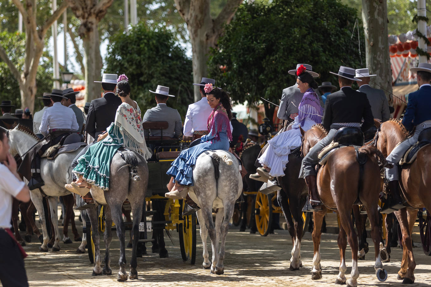 Las calles del Real continúan teniendo gran afluencia de público este jueves
