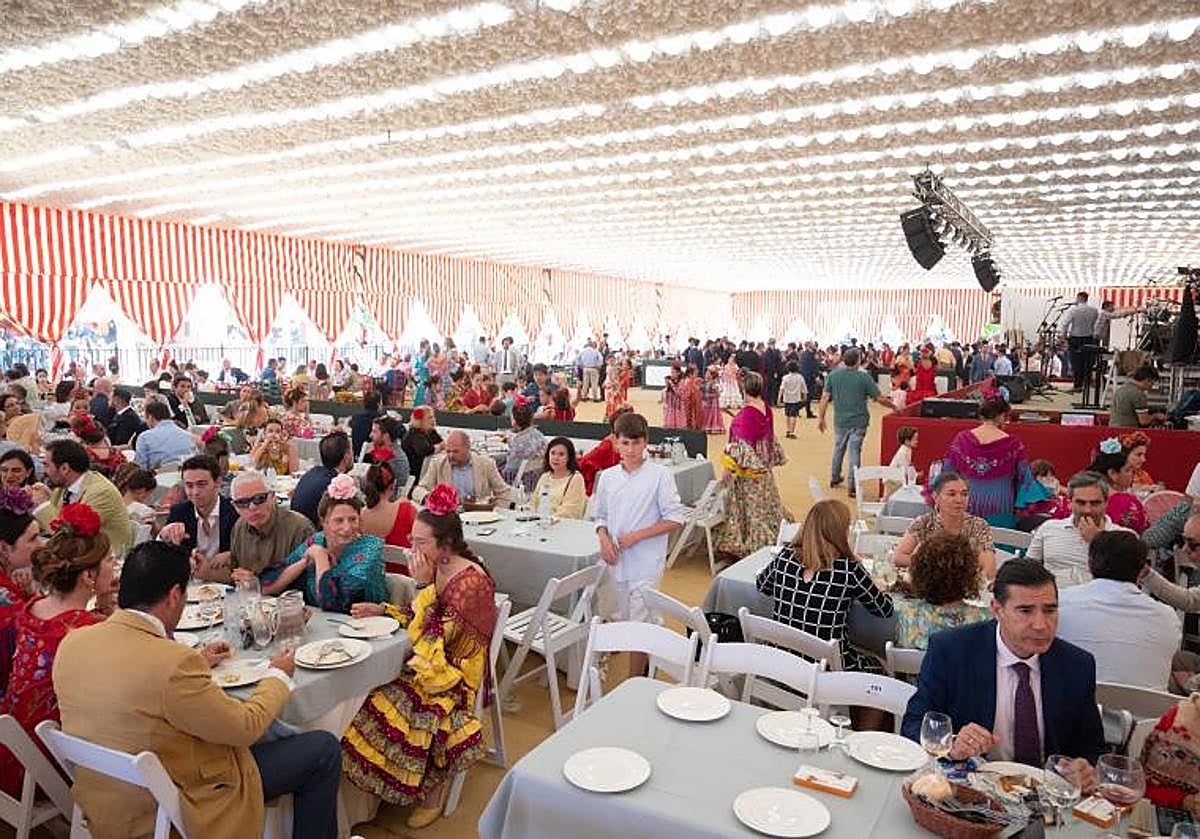 La caseta de la Feria de Abril del Círculo Mercantil e Industrial