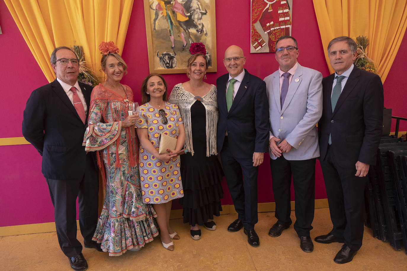 Recepción en la caseta del Ejército del Aire