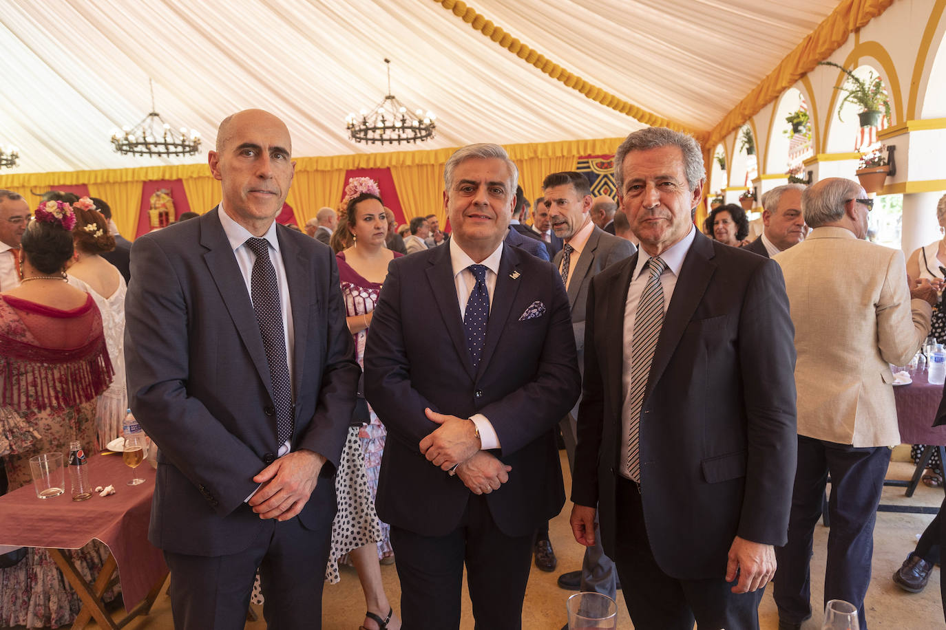 Recepción en la caseta del Ejército del Aire