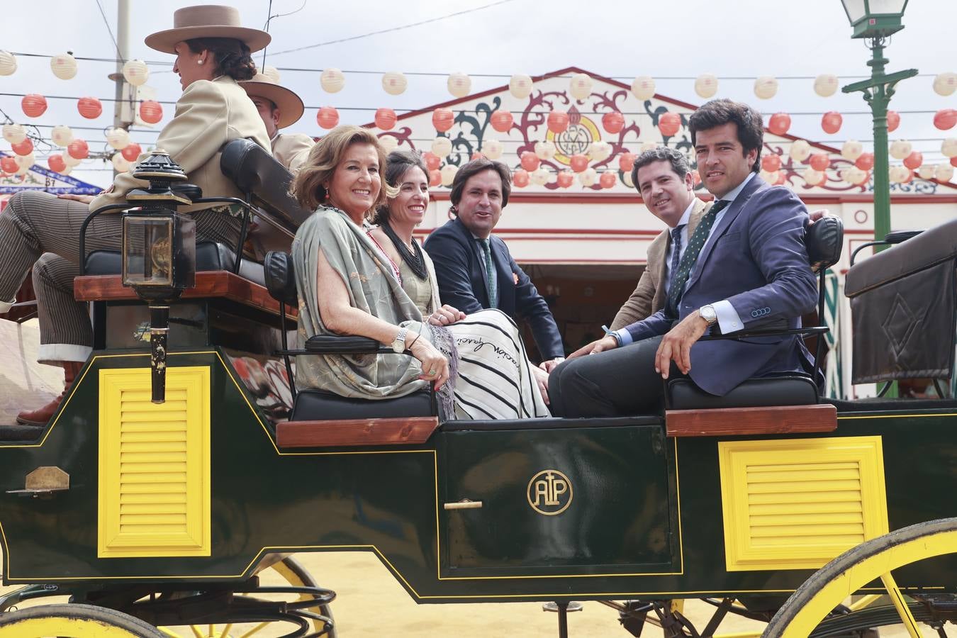 Joaquina Garrido, Concha Campos, Armando Dávila, Joaquín Campos y Guillermo Macías