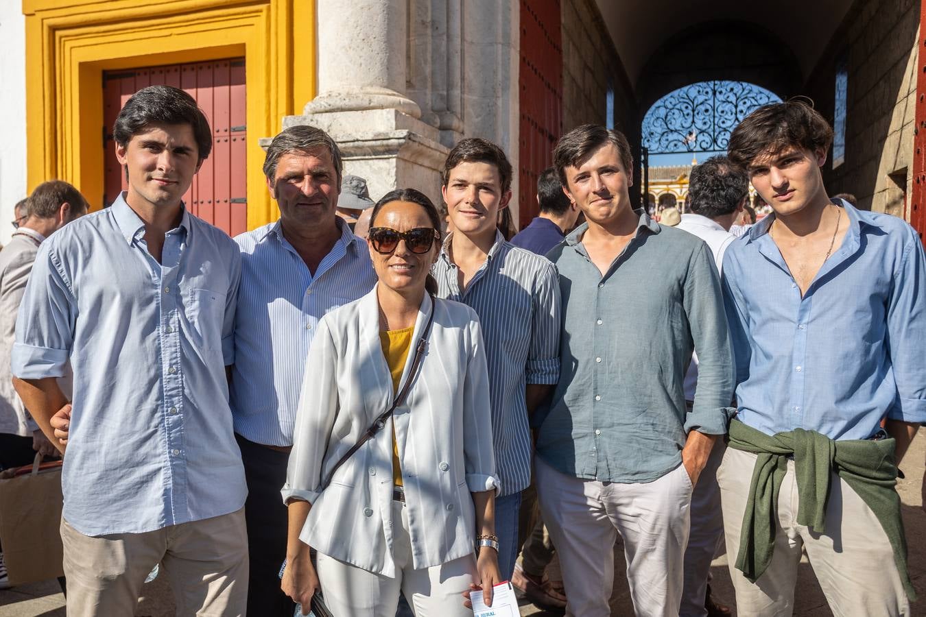 Familia de la Puerta: Julio, Jaime, Julio, Jaime y Rocío Jerez