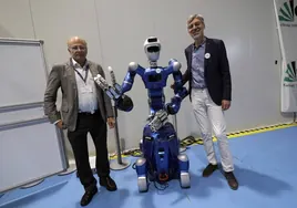 Imágenes de los robots humanoides que visitan la Universidad de Sevilla