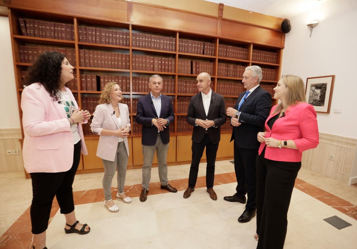 Los candidatos a la Alcaldía de Sevilla en la Casa de ABC de Sevilla