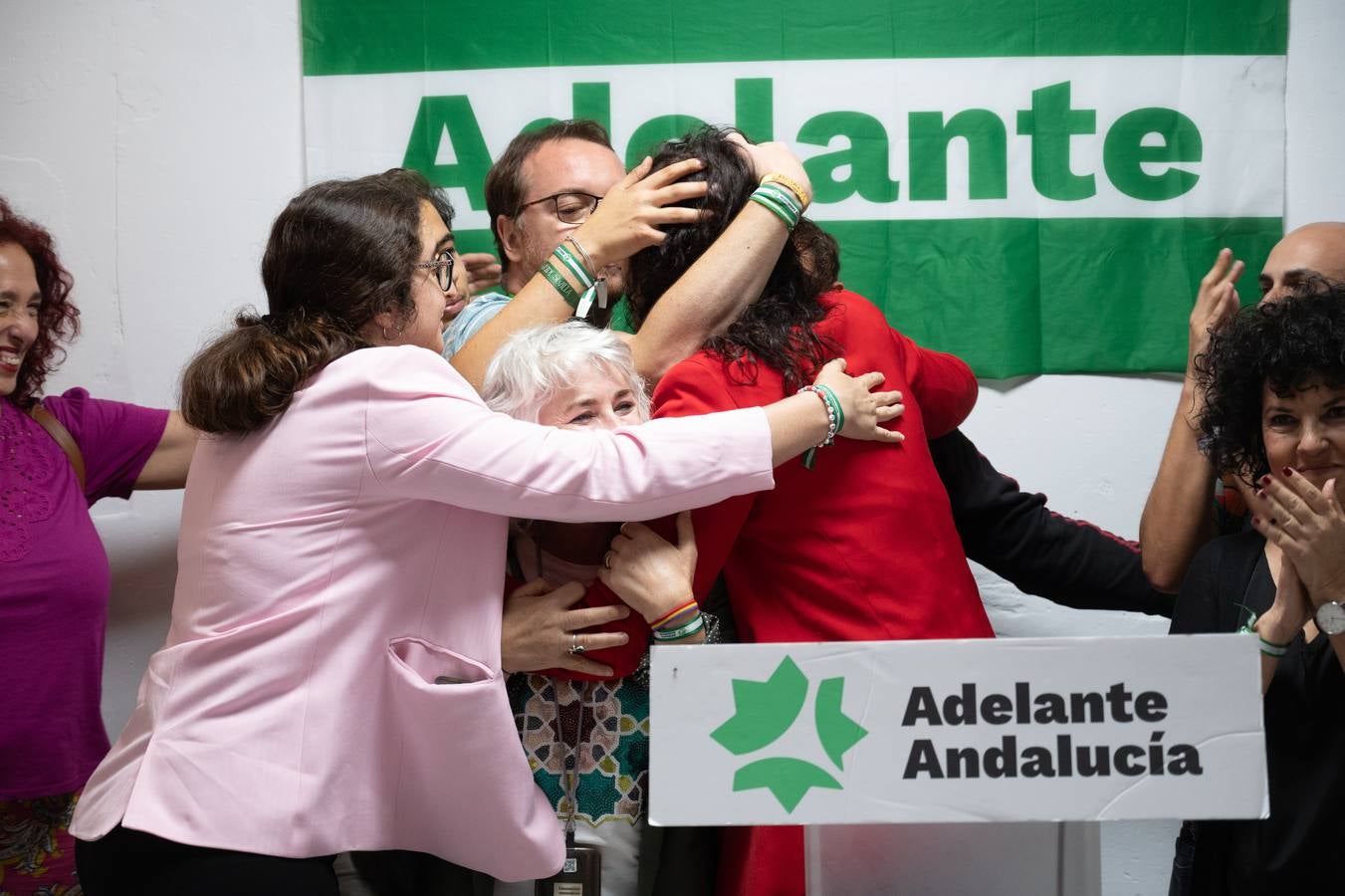 Comparecencia de Sandra Heredia ante los medios de comunicación