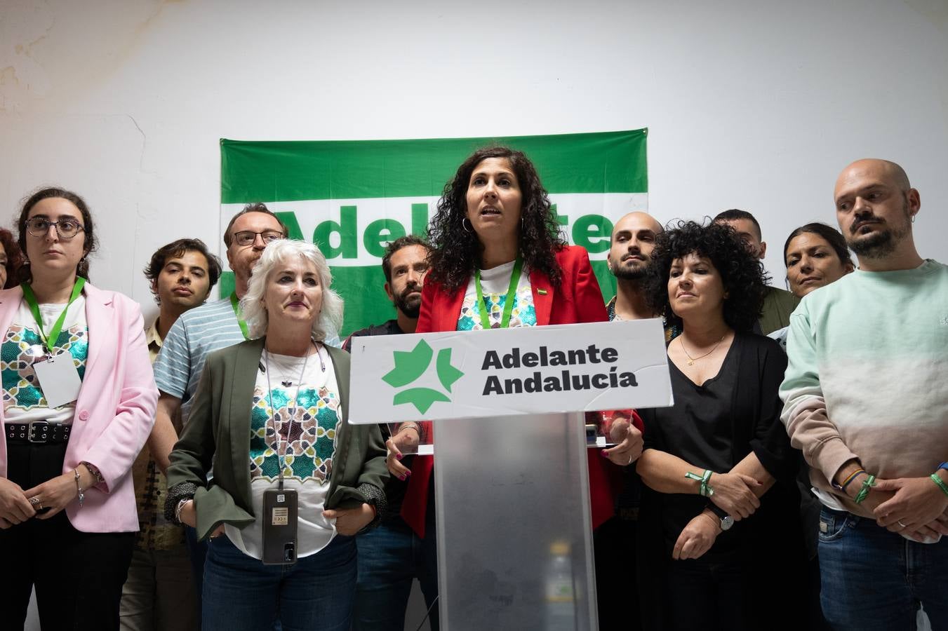 Comparecencia de Sandra Heredia ante los medios de comunicación