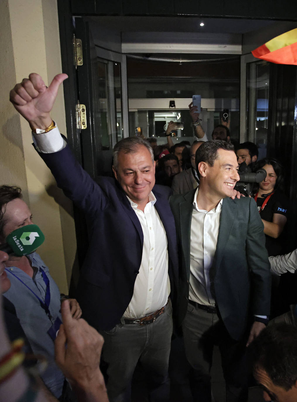 Noche electoral en la sede del PP de la Calle San Fernando