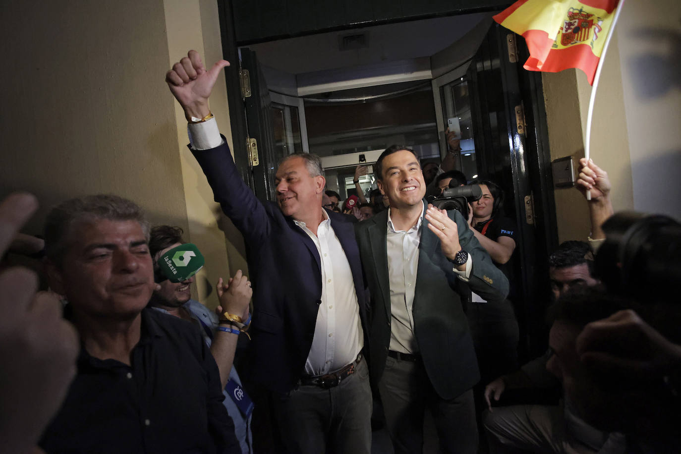 Noche electoral en la sede del PP de la Calle San Fernando
